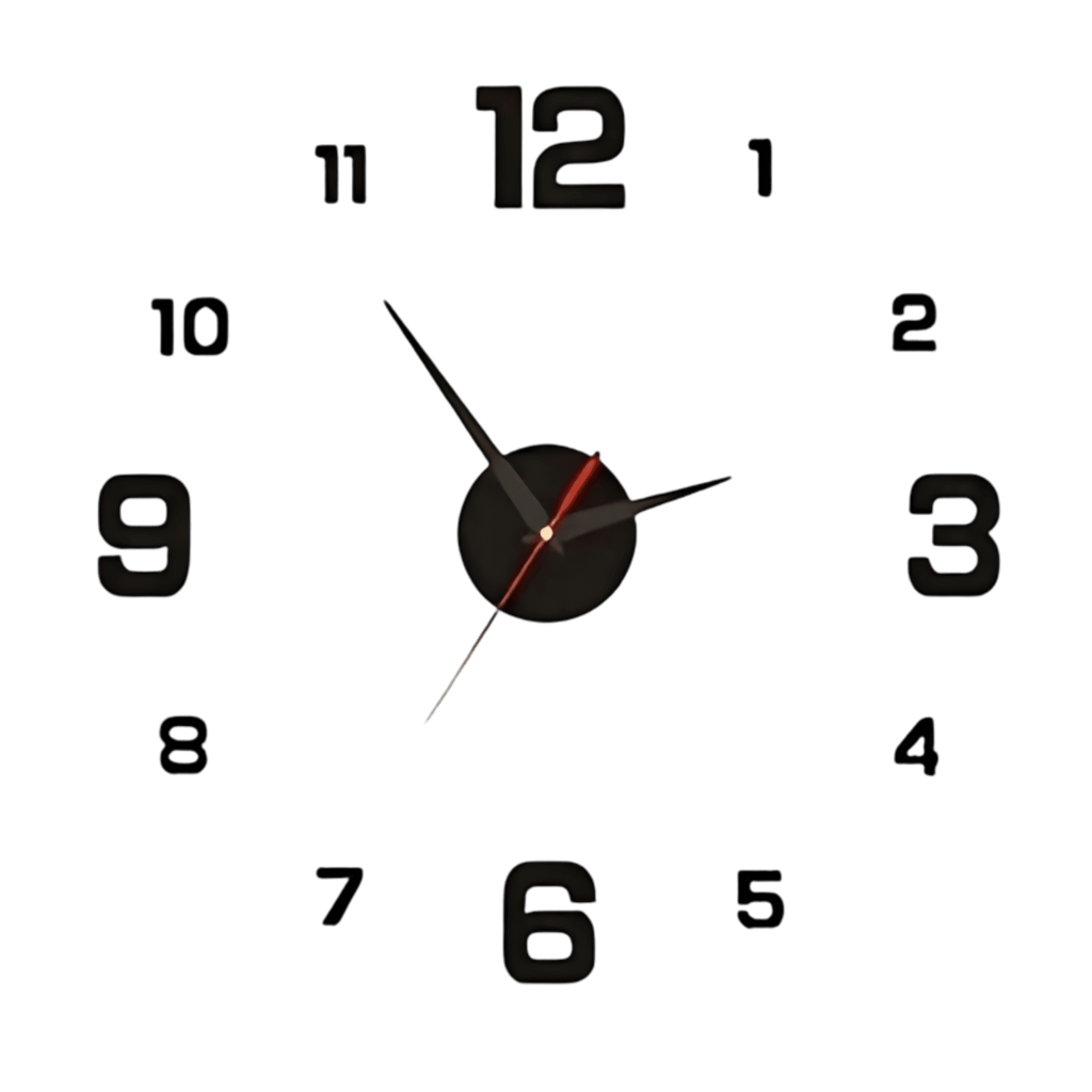 Reloj de Pared Moderno 3D – Ideal para Hogar o Negocio (40 cm)