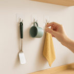 10 Ganchos Adhesivos Invisibles Para Ordenar Cocina y Baño