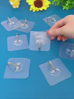 10 Ganchos Adhesivos Invisibles Para Ordenar Cocina y Baño